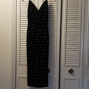 Beaded black dress